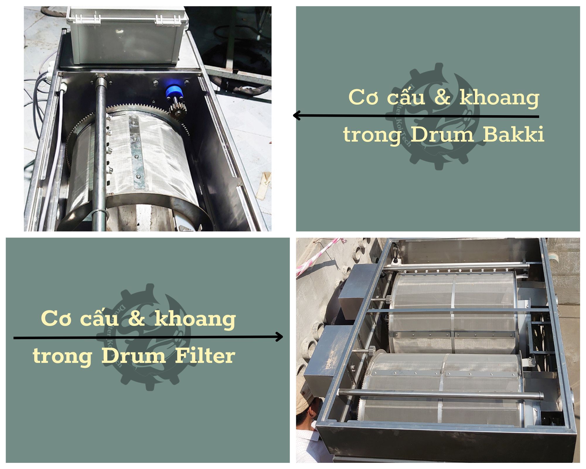 So sánh drum filter và drum bakki